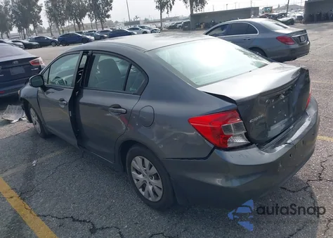 2012 Honda Civic Lx из США, поврежденный, VIN 19XFB2F56CE003175